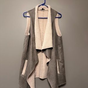 Suede, Sherpa Lined Vest